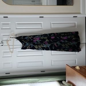 Lulus Luxurious Romance Black Floral Burnout Velvet One-Shoulder Dress